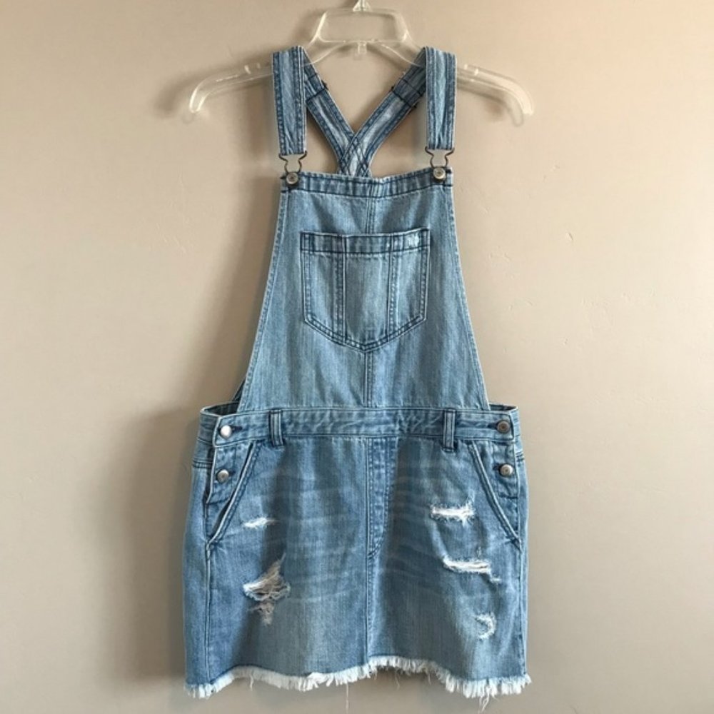 American Eagle denim skirt overalls